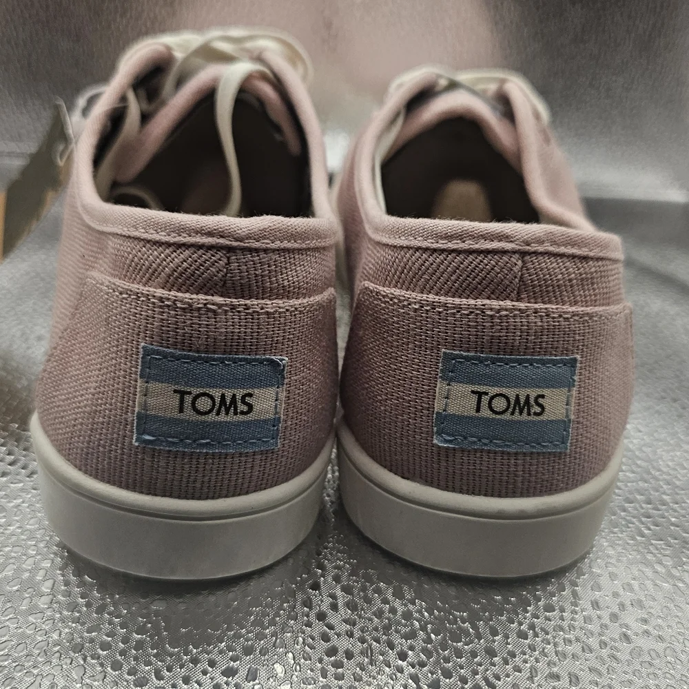TOMS Venice Collection Canvas Sneakers Women’s US 9 Blush Pink Casual Shoes New - Picture 2 of 3